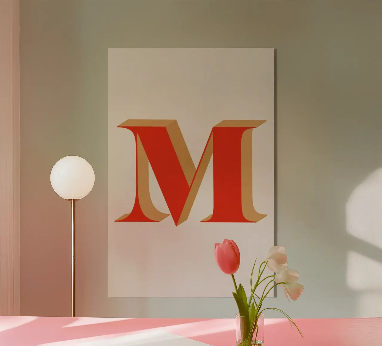 Red M plexiglass da daylight design studio
