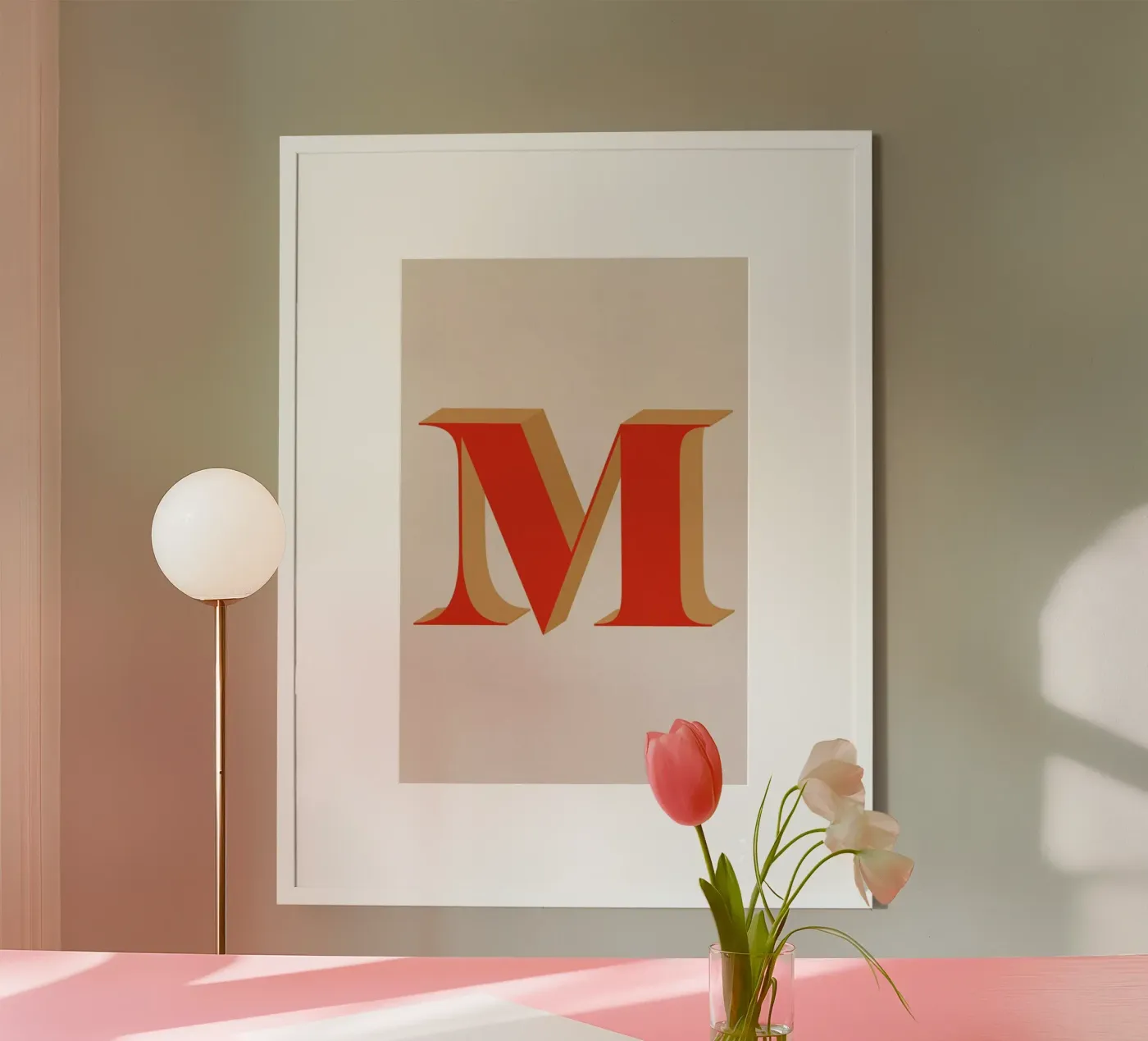 Red M poster da daylight design studio