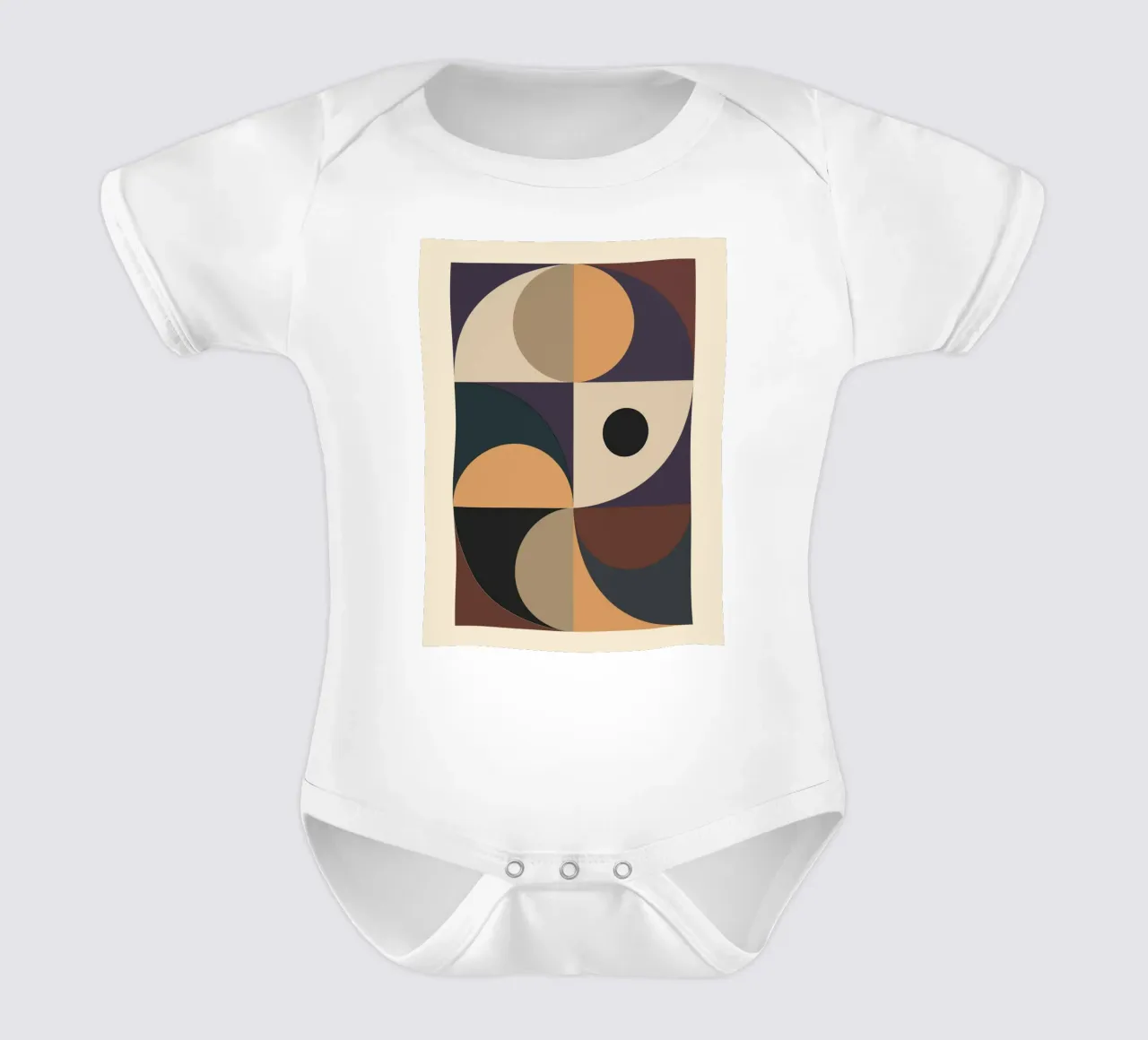 Forme geometriche astratte 48 body neonato maniche corte da Gaite