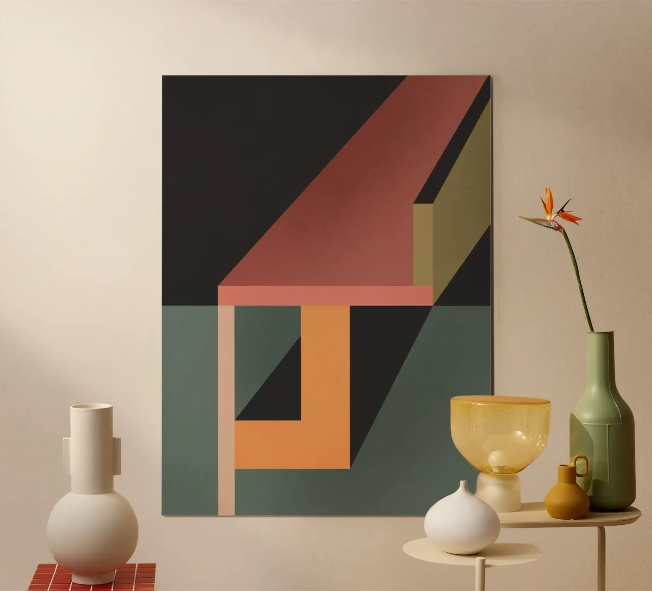 Astrazione 32 poster con telaio in legno da Gaite