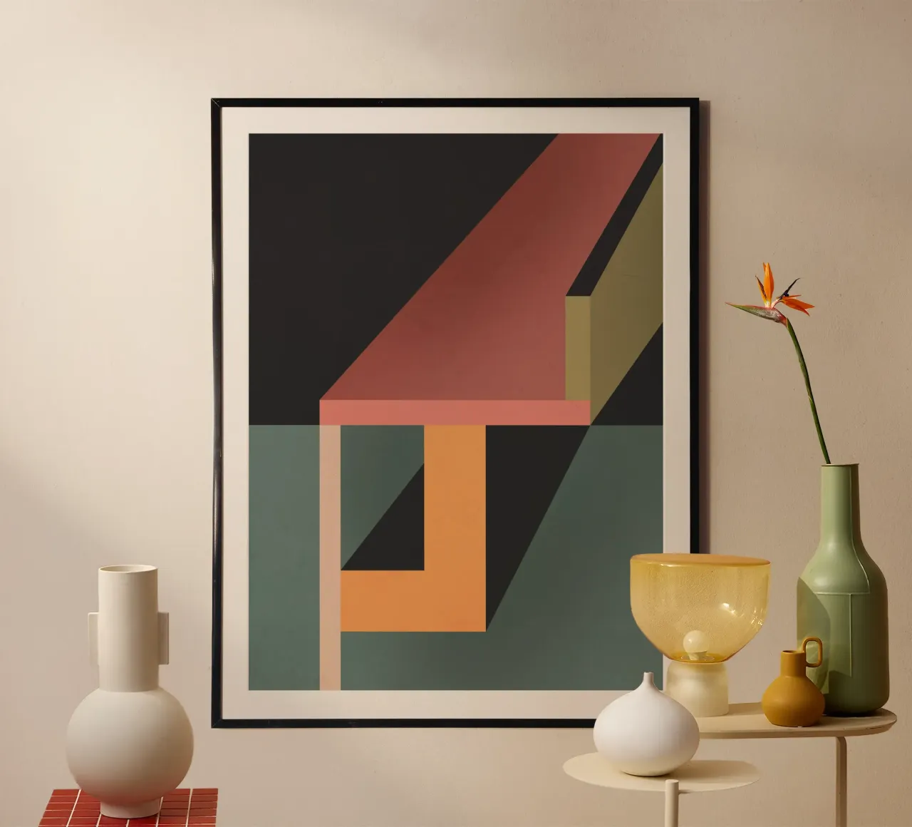 Astrazione 32 poster con telaio in legno da Gaite