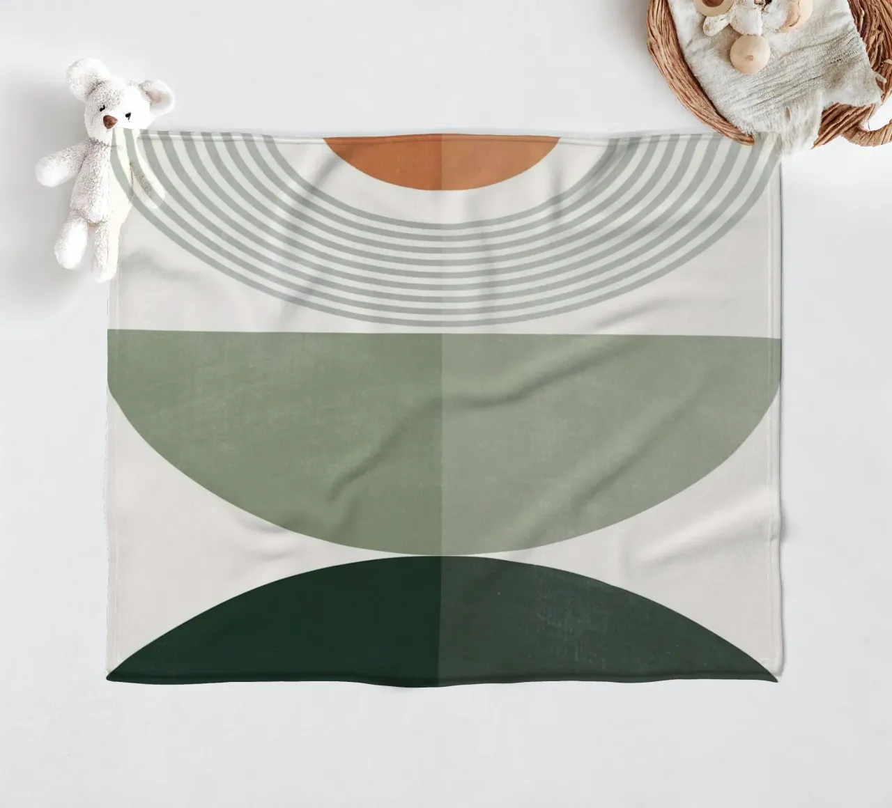 Forme geometriche astratte 51 coperta in pile da Gaite
