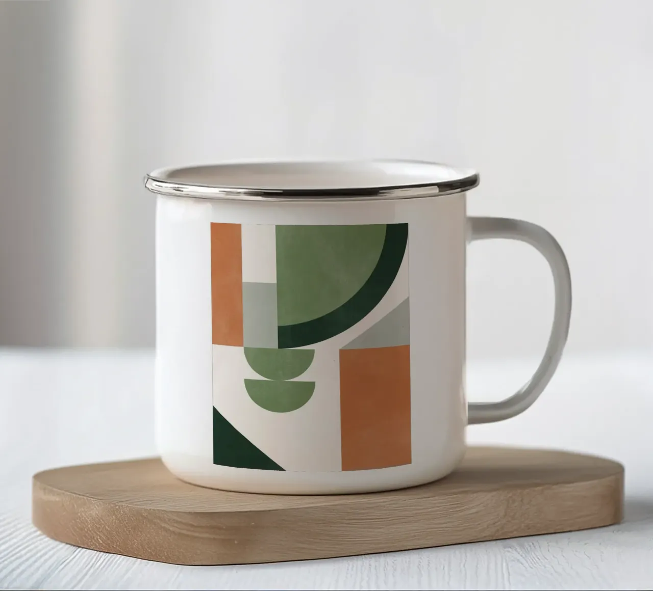 Forme geometriche astratte 49 tazza in smalto da Gaite