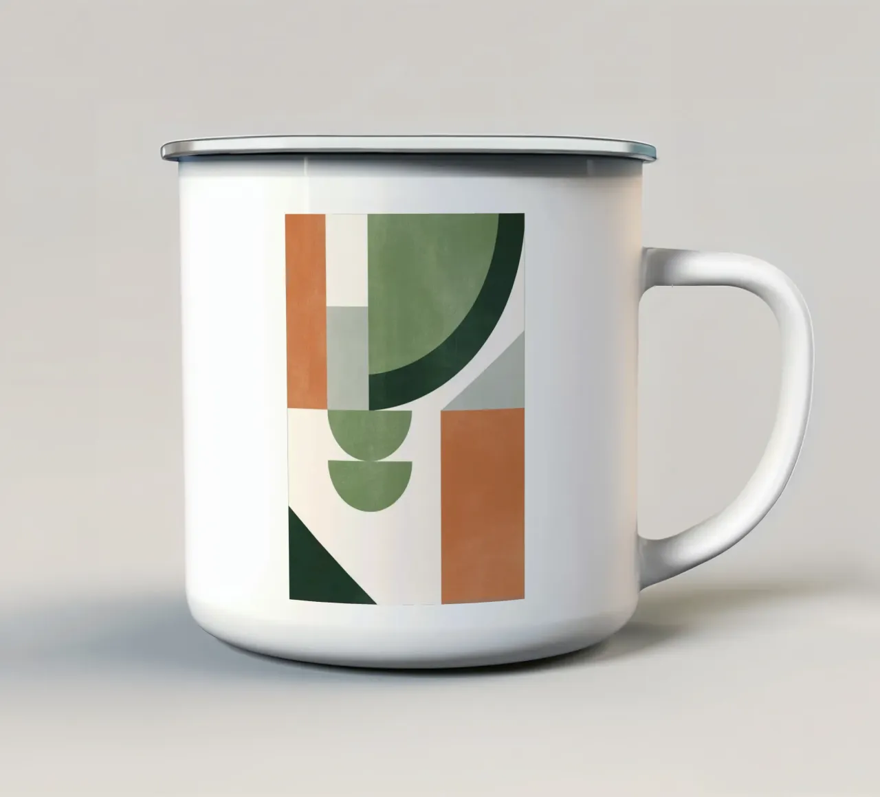 Forme geometriche astratte 49 tazza in smalto da Gaite