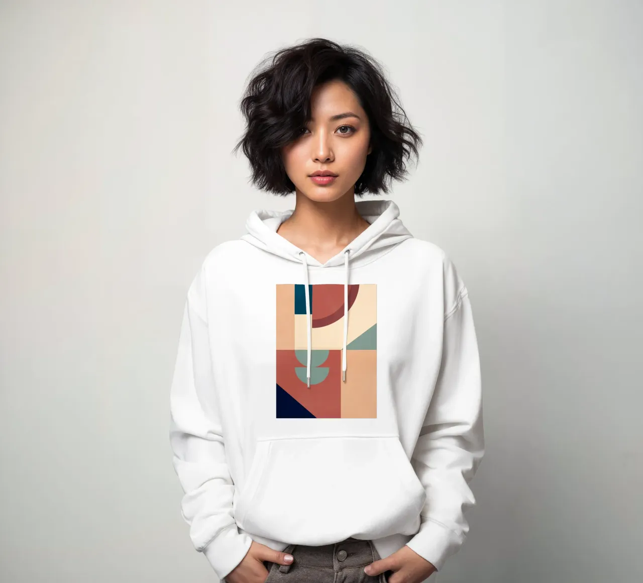 Formas geométricas abstractas 53 sudadera con capucha de Gaite
