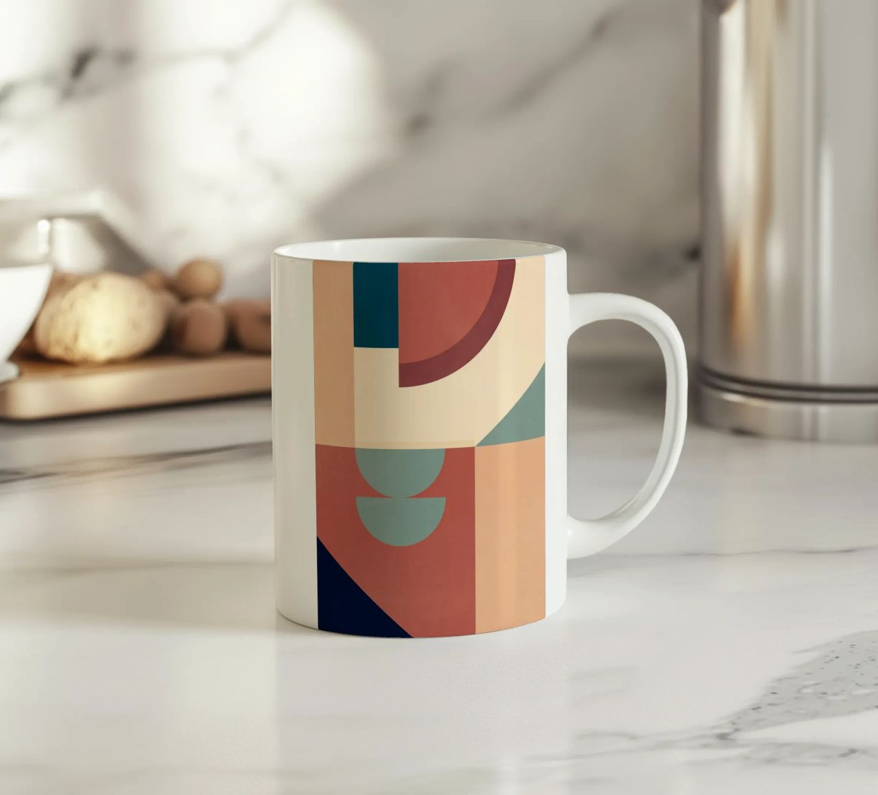 Forme geometriche astratte 53 tazza in ceramica da Gaite