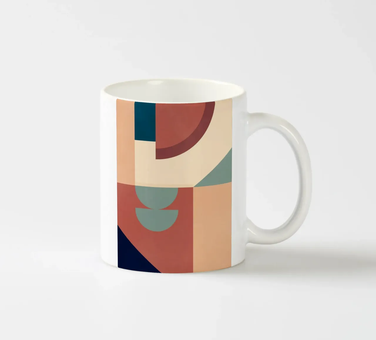 Abstrakte geometrische Formen 53 Keramik Tasse von Gaite