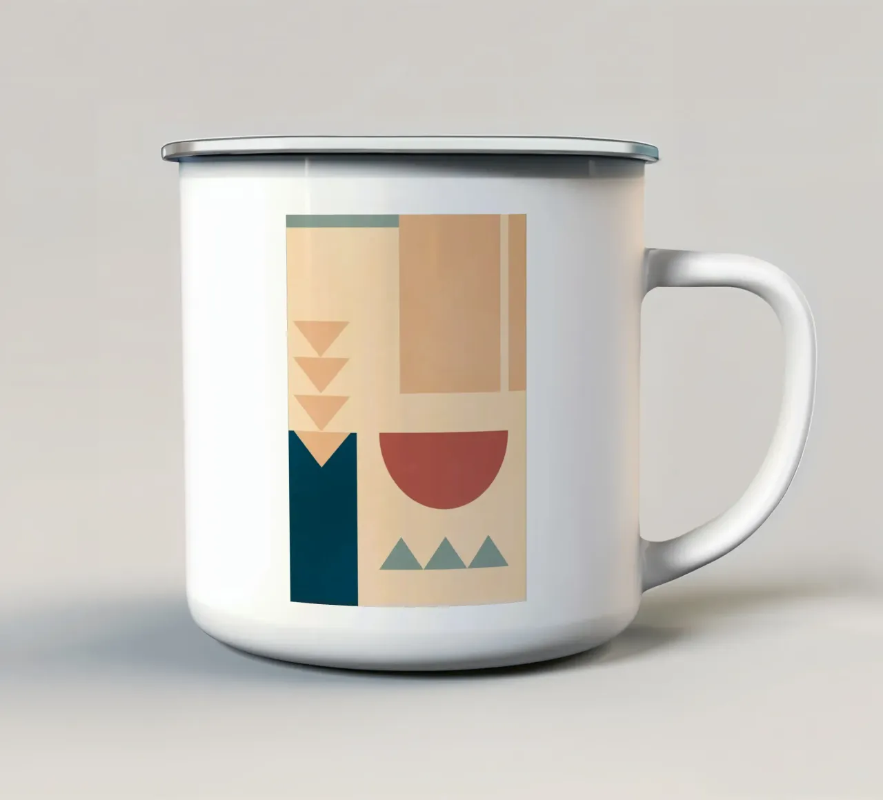 Forme geometriche astratte 57 tazza in smalto da Gaite