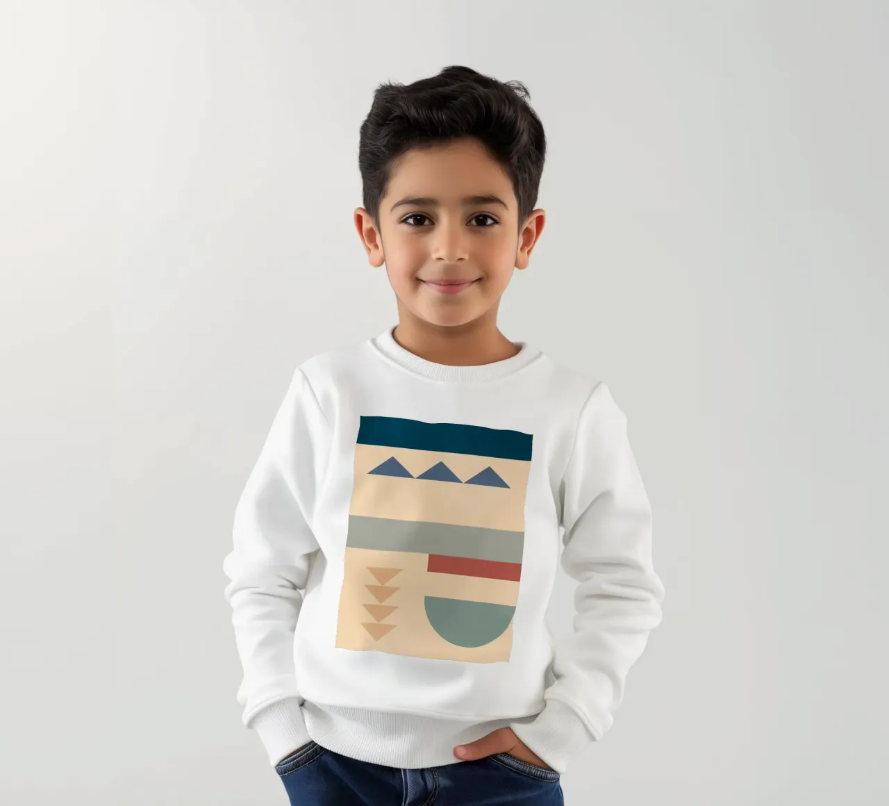 Forme geometriche astratte 56 felpa bambino da Gaite