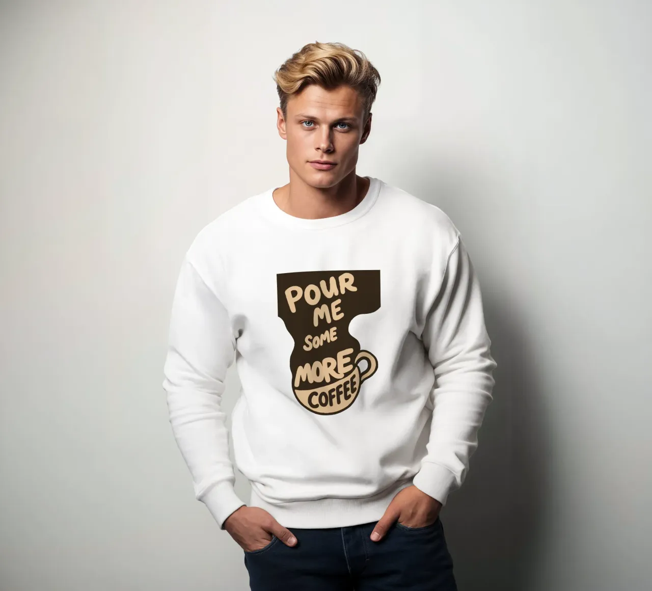 More Coffee Please – Always Sweatshirt von QuooodZ by MooodzArt