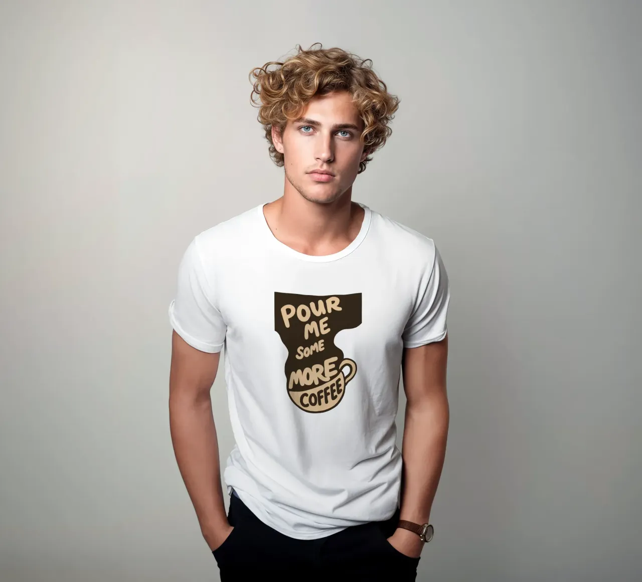 More Coffee Please – Always t-shirt da QuooodZ by MooodzArt