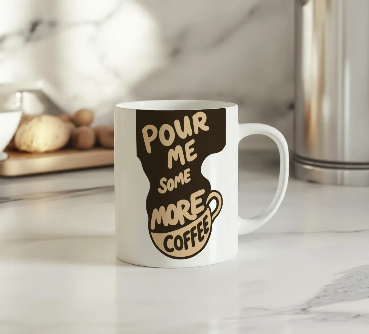 More Coffee Please – Always tazza in ceramica da QuooodZ by MooodzArt