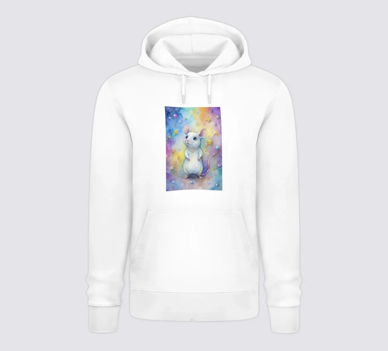 Topo in acquerello felpa con cappuccio da ARTVI-SHOP