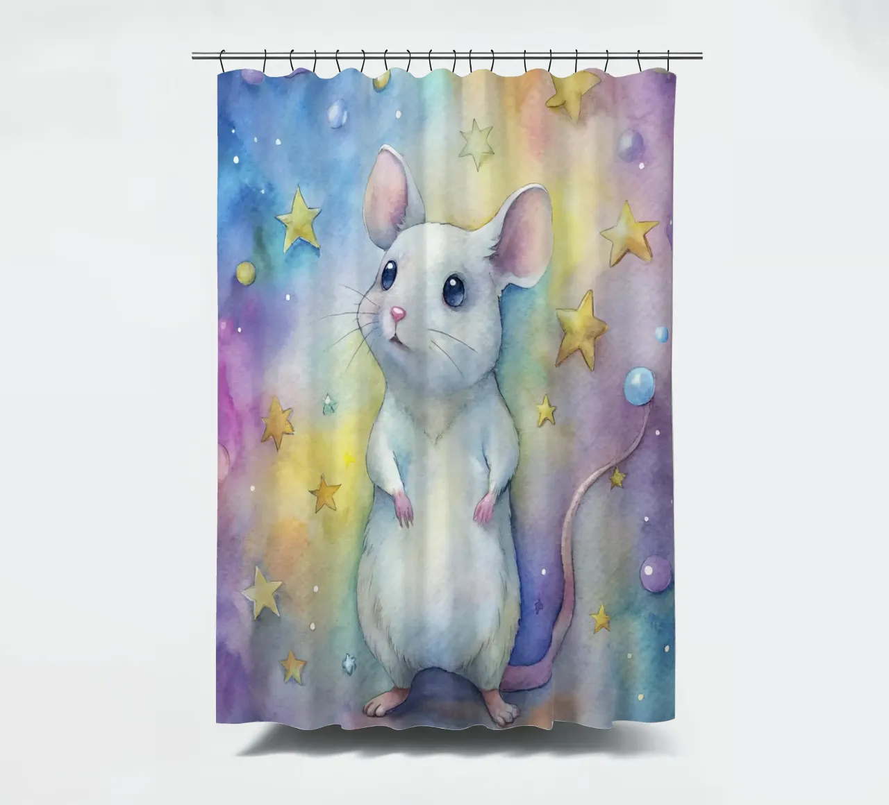 Topo in acquerello tenda da doccia da 🎁 ARTVI-SHOP