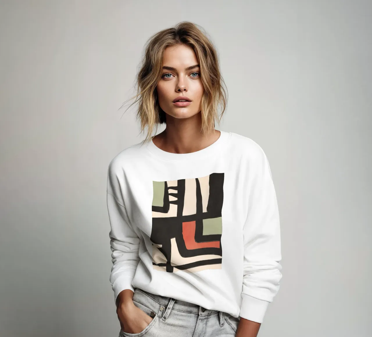 Modern Abstract Art 80 sweatshirt by ThingDesign