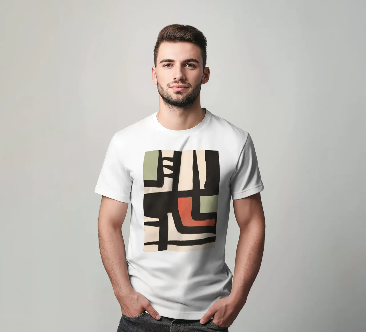 Modern Abstract Art 80 t-shirt de ThingDesign