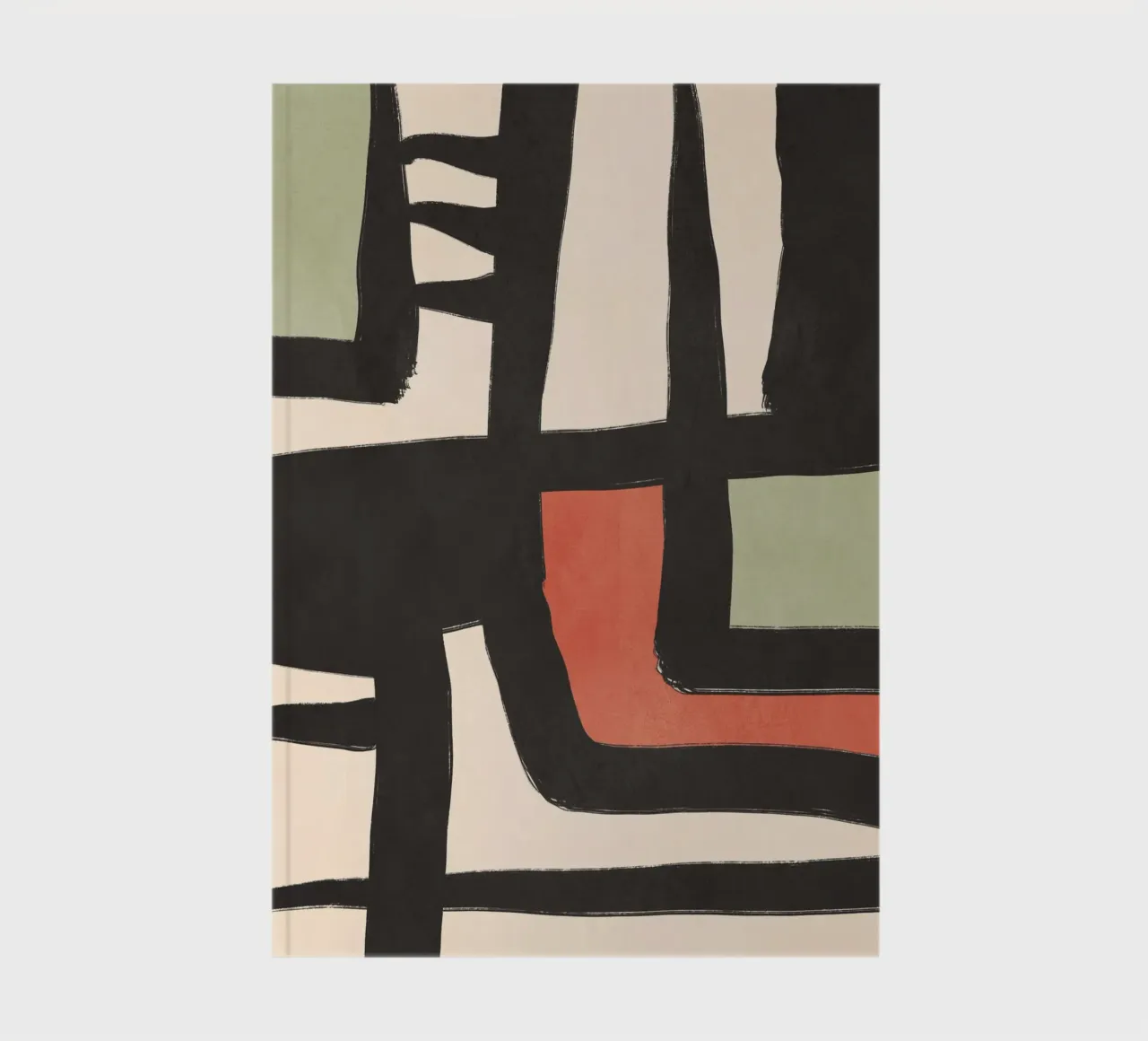 Modern Abstract Art 80 notebook by ThingDesign