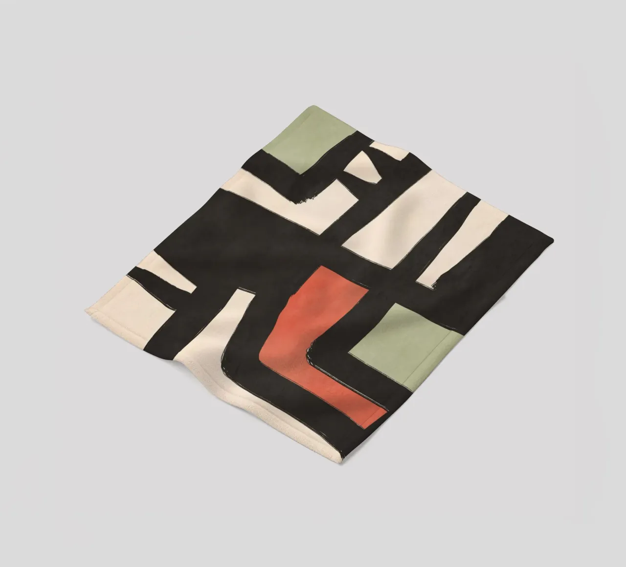 Modern Abstract Art 80 plaid polaire de ThingDesign