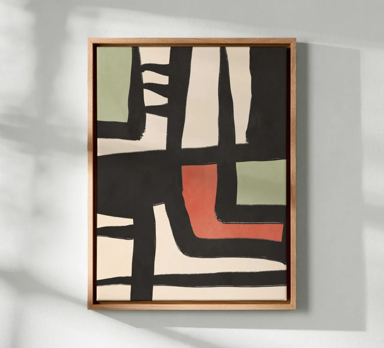 Moderne abstracte kunst 80 canvas met Baklijst van ThingDesign