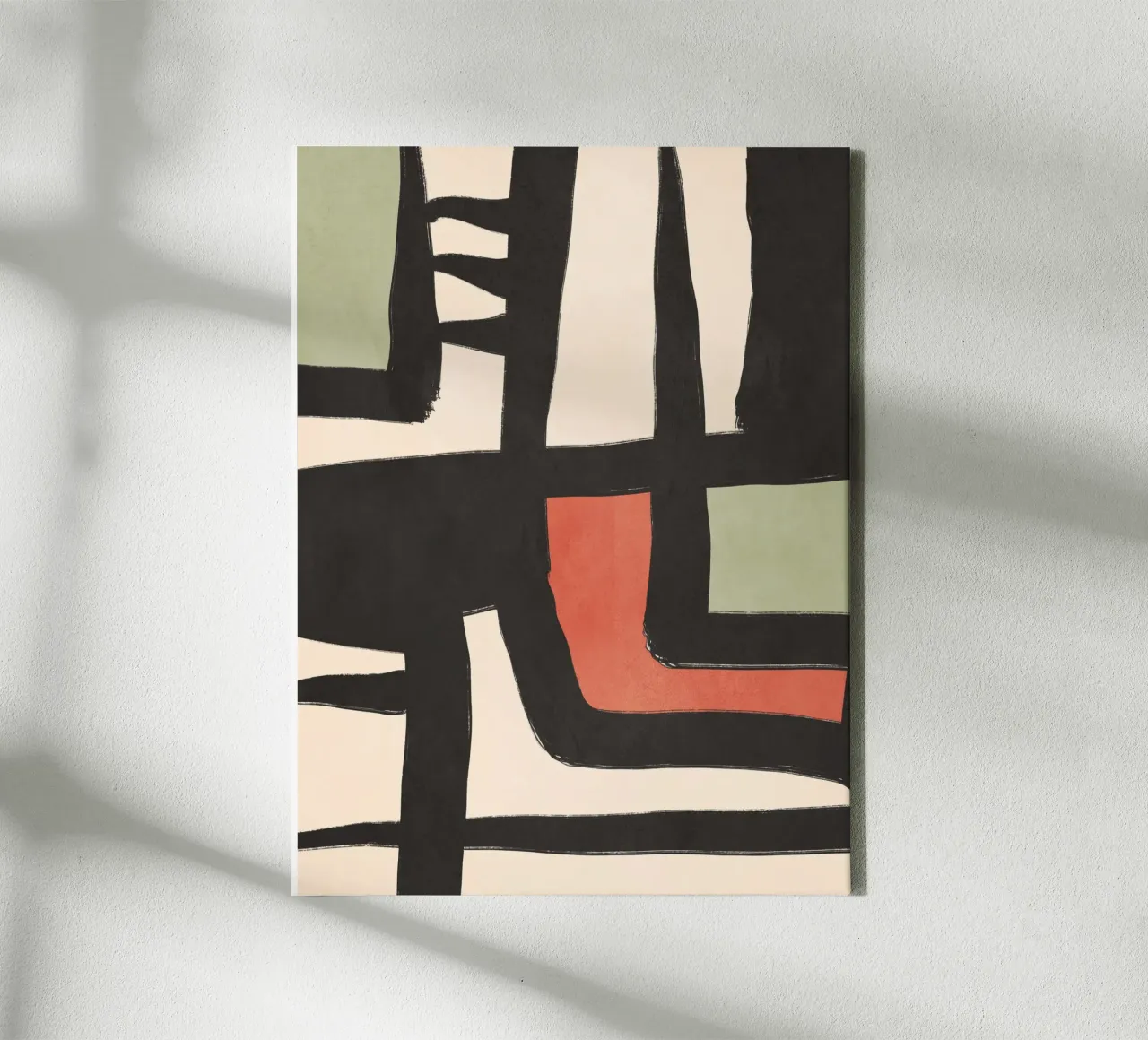 Moderne abstracte kunst 80 canvas met Baklijst van ThingDesign