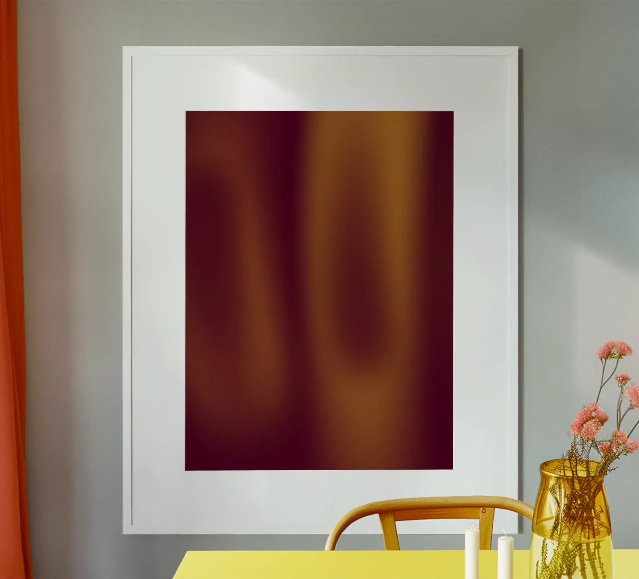 Braci incandescenti poster con telaio in alluminio da Inside out