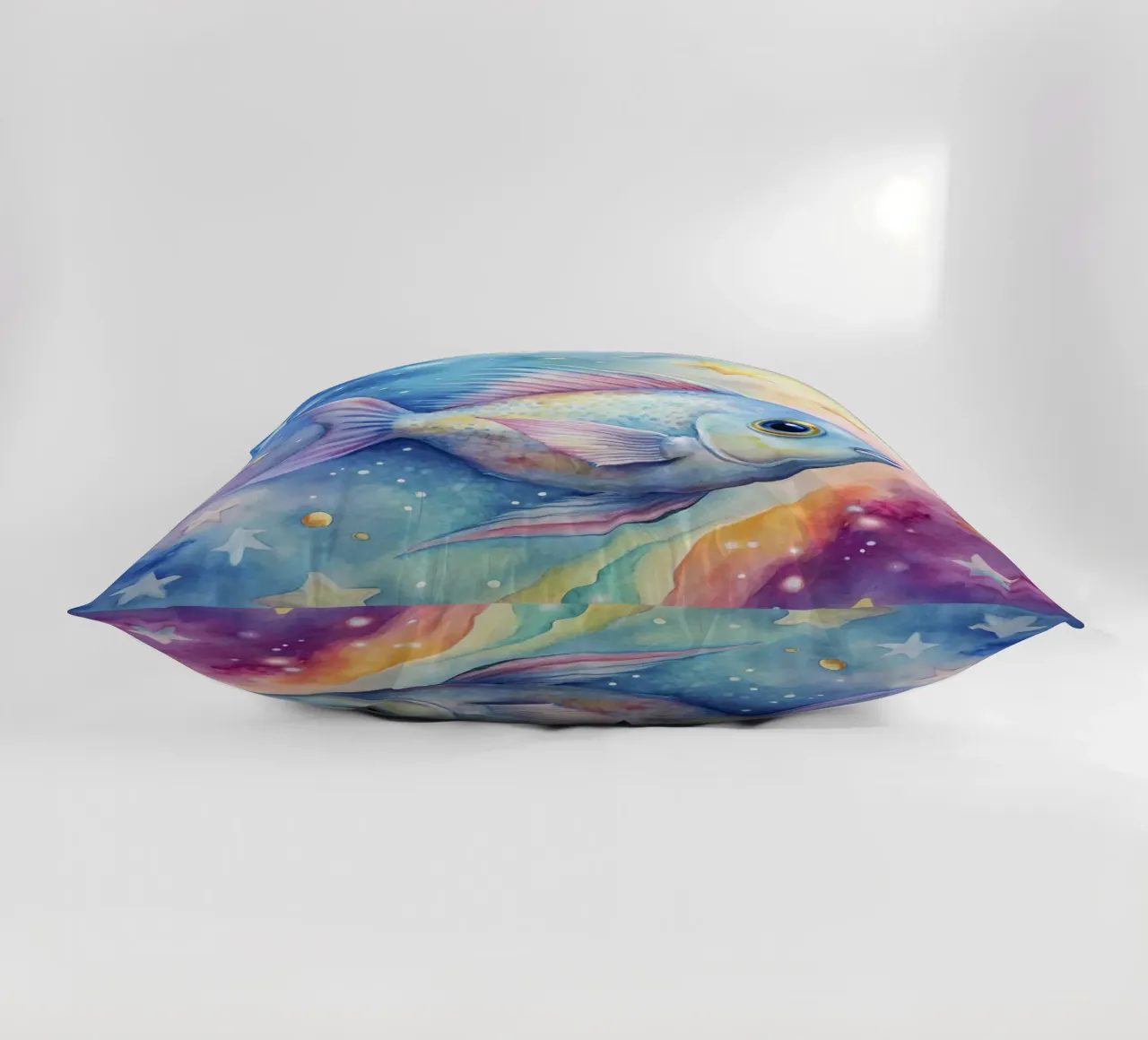 Pesci tropicali in acquerello cuscino da 🎁 ARTVI-SHOP