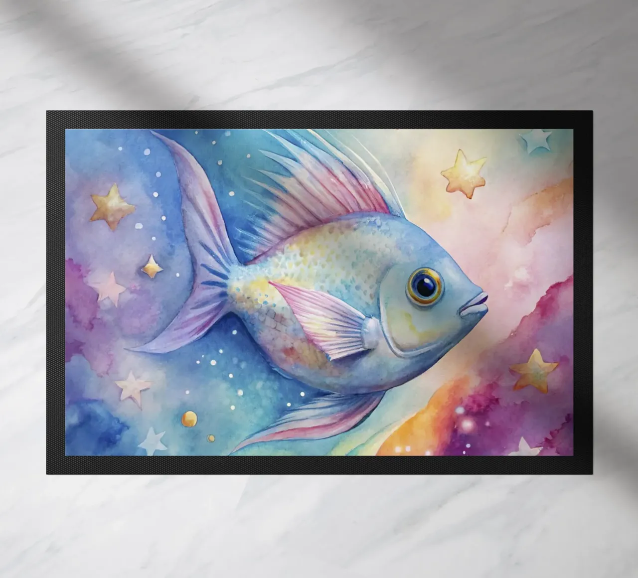 Pesci tropicali in acquerello zerbino da 🎁 ARTVI-SHOP