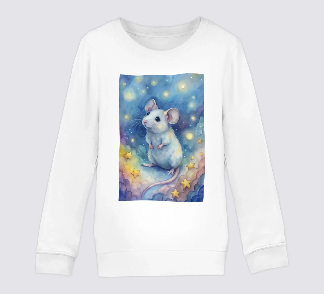 Topo in acquerello felpa bambino da ARTVI-SHOP
