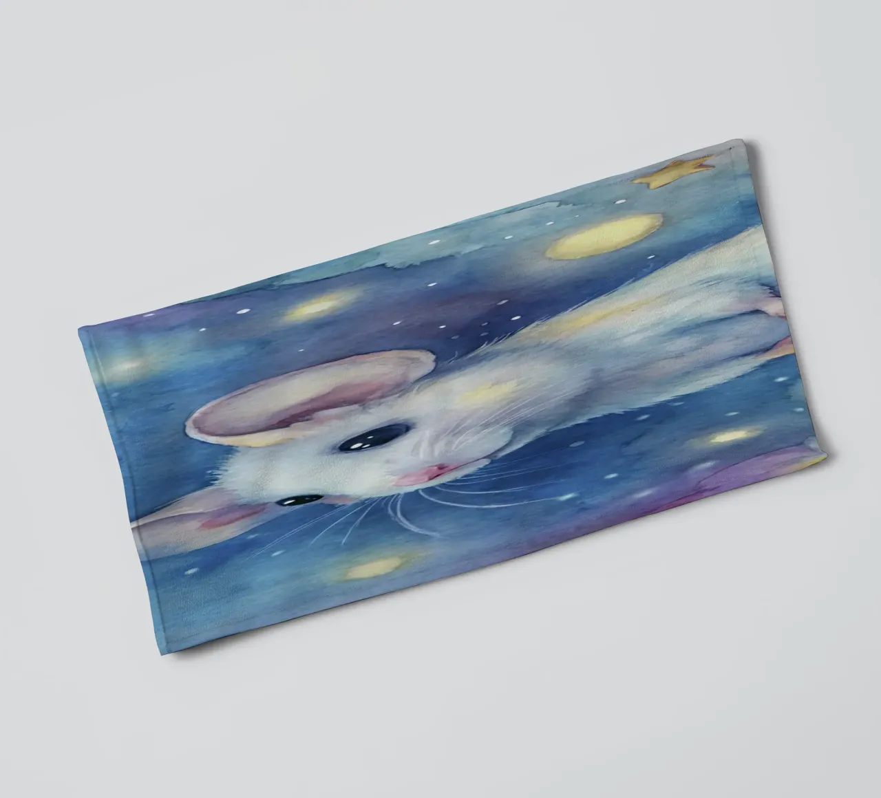 Topo in acquerello asciugamano da bagno da ARTVI-SHOP