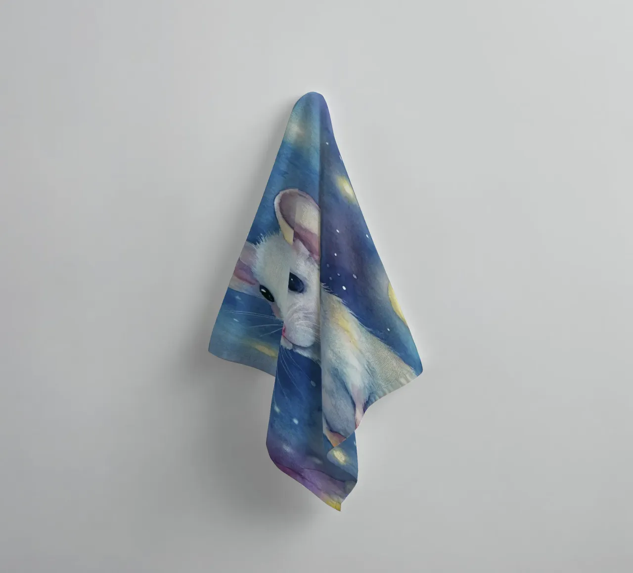 Topo in acquerello asciugamano da bagno da ARTVI-SHOP