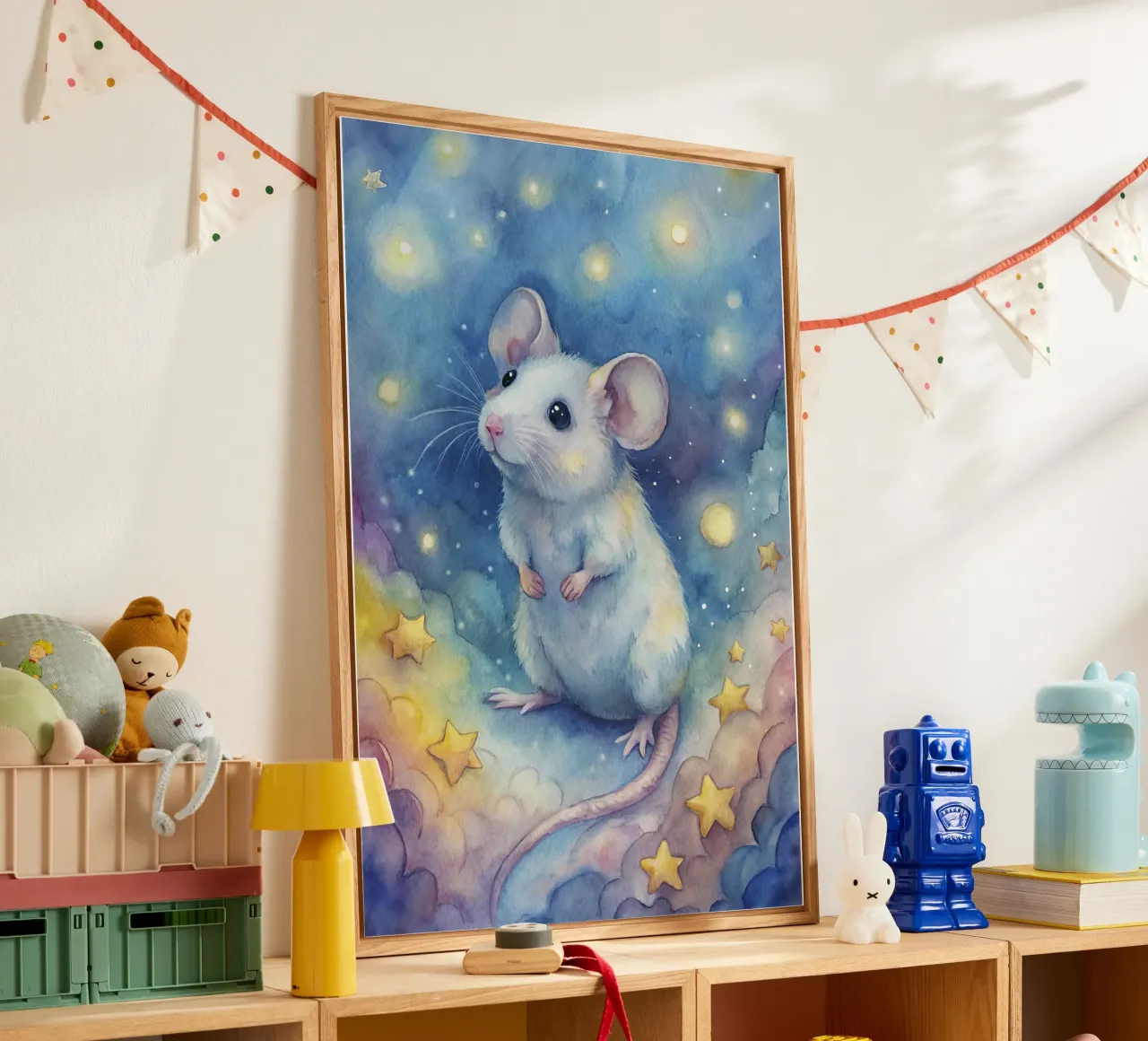 Topo in acquerello plexiglass da 🎁 ARTVI-SHOP