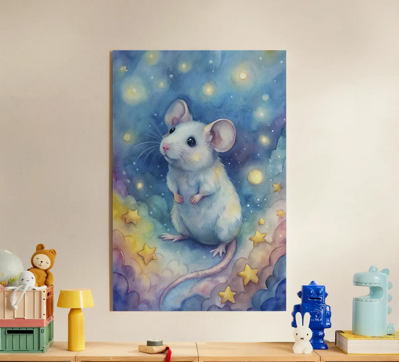 Topo in acquerello plexiglass da 🎁 ARTVI-SHOP