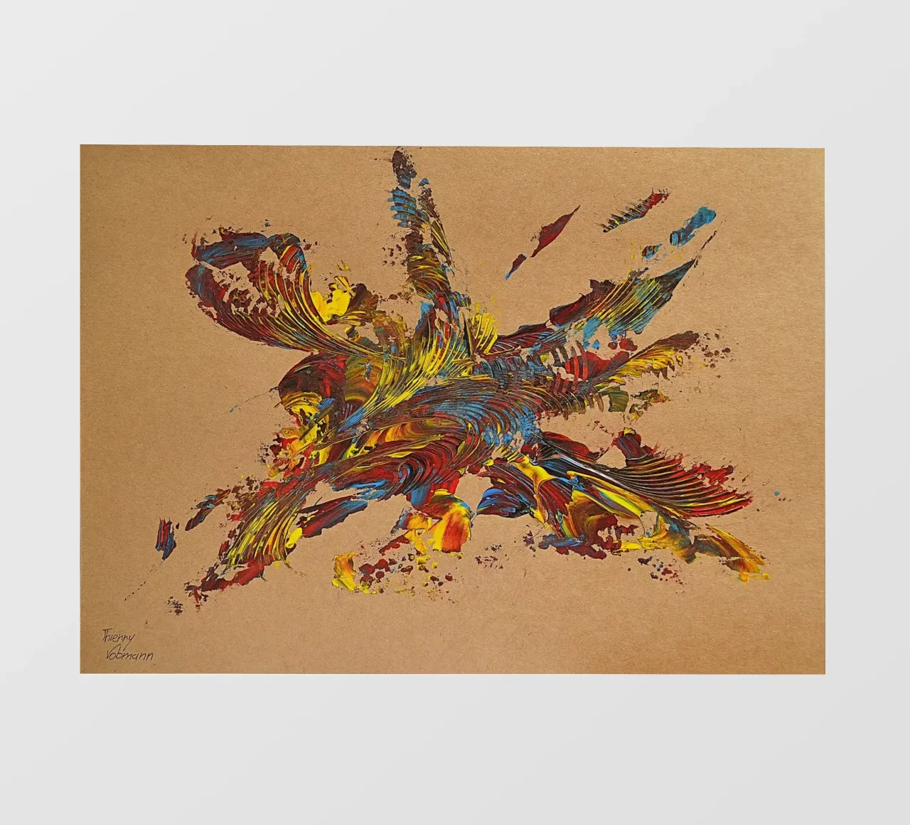 NATURAL STYLE 58 telo in pvc da Thierry Vobmann Abstract painting