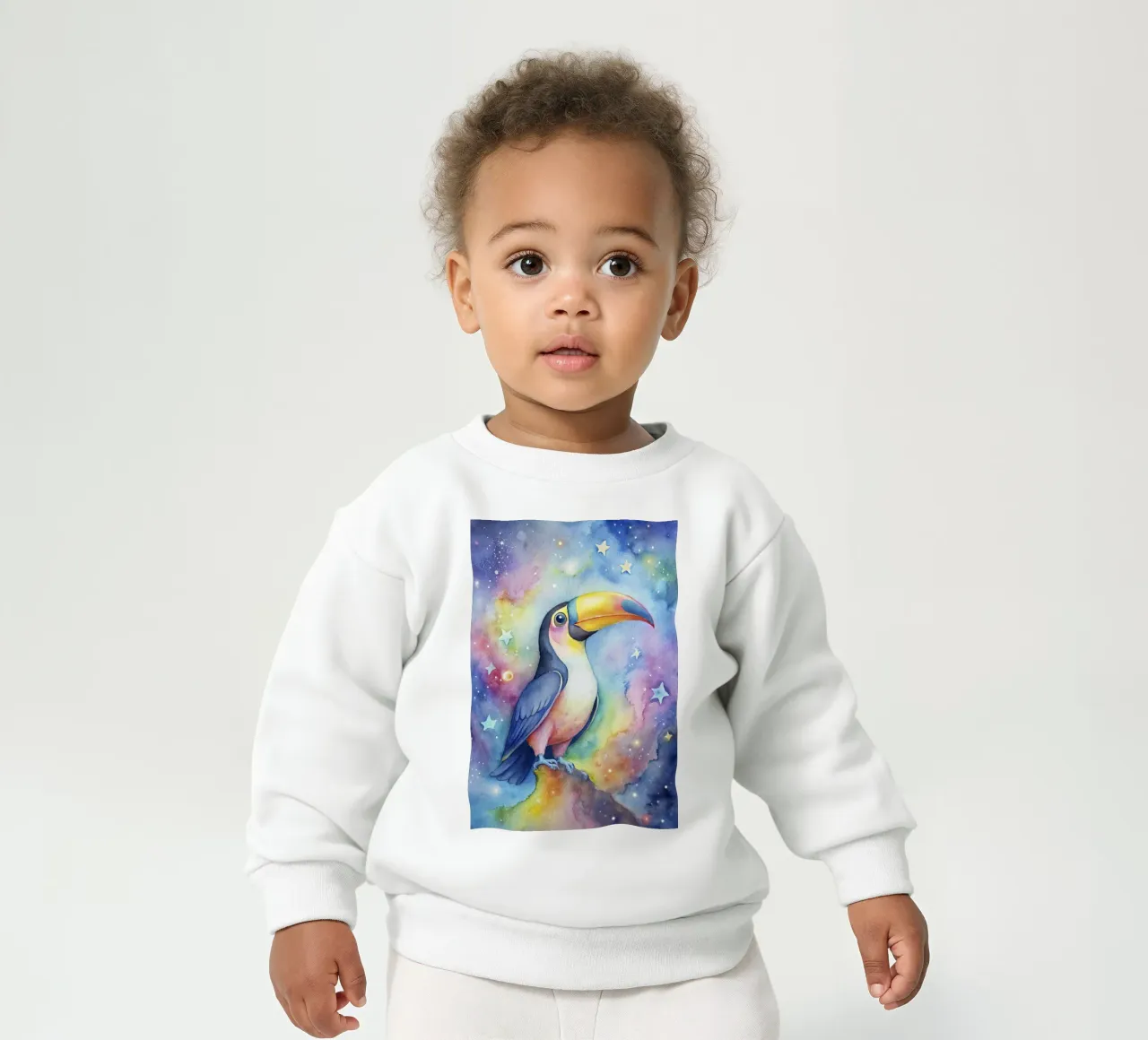 Tucano ad acquerello felpa neonato da 🎁 ARTVI-SHOP