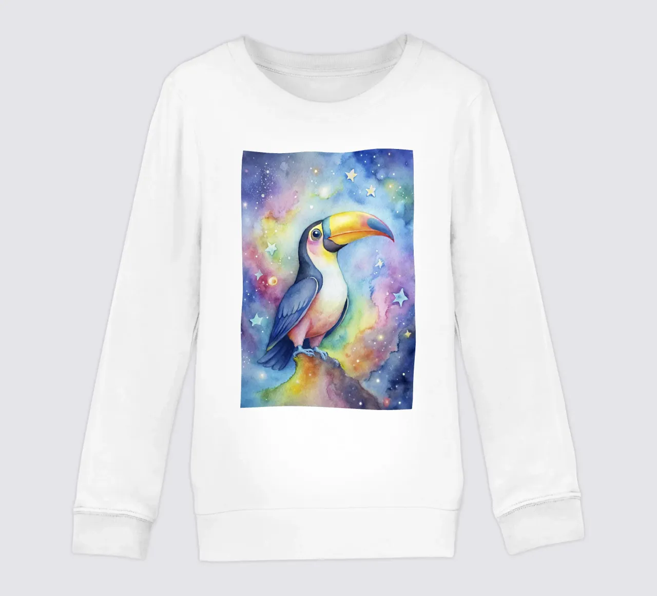 Tucano ad acquerello felpa bambino da 🎁 ARTVI-SHOP
