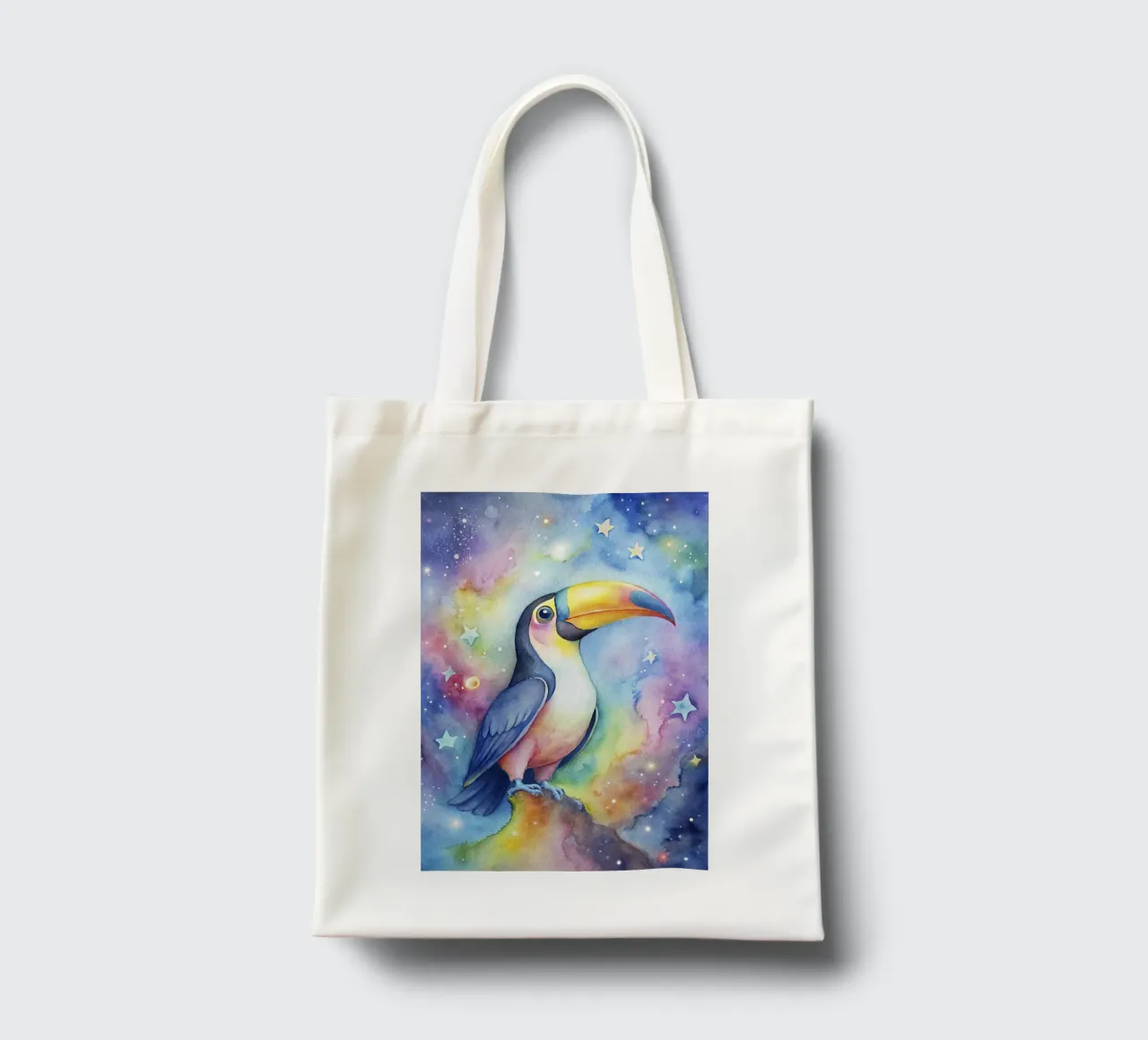Tukan in Aquarell Jutebeutel von 🎁 ARTVI-SHOP