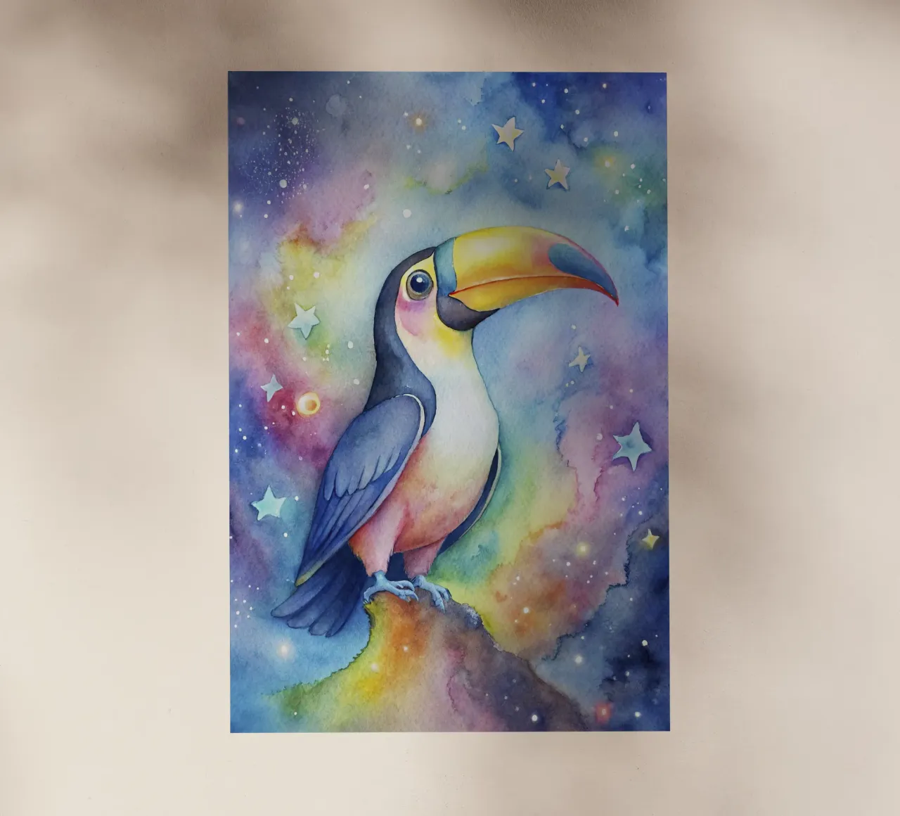 Tucano ad acquerello pellicola backlit da 🎁 ARTVI-SHOP