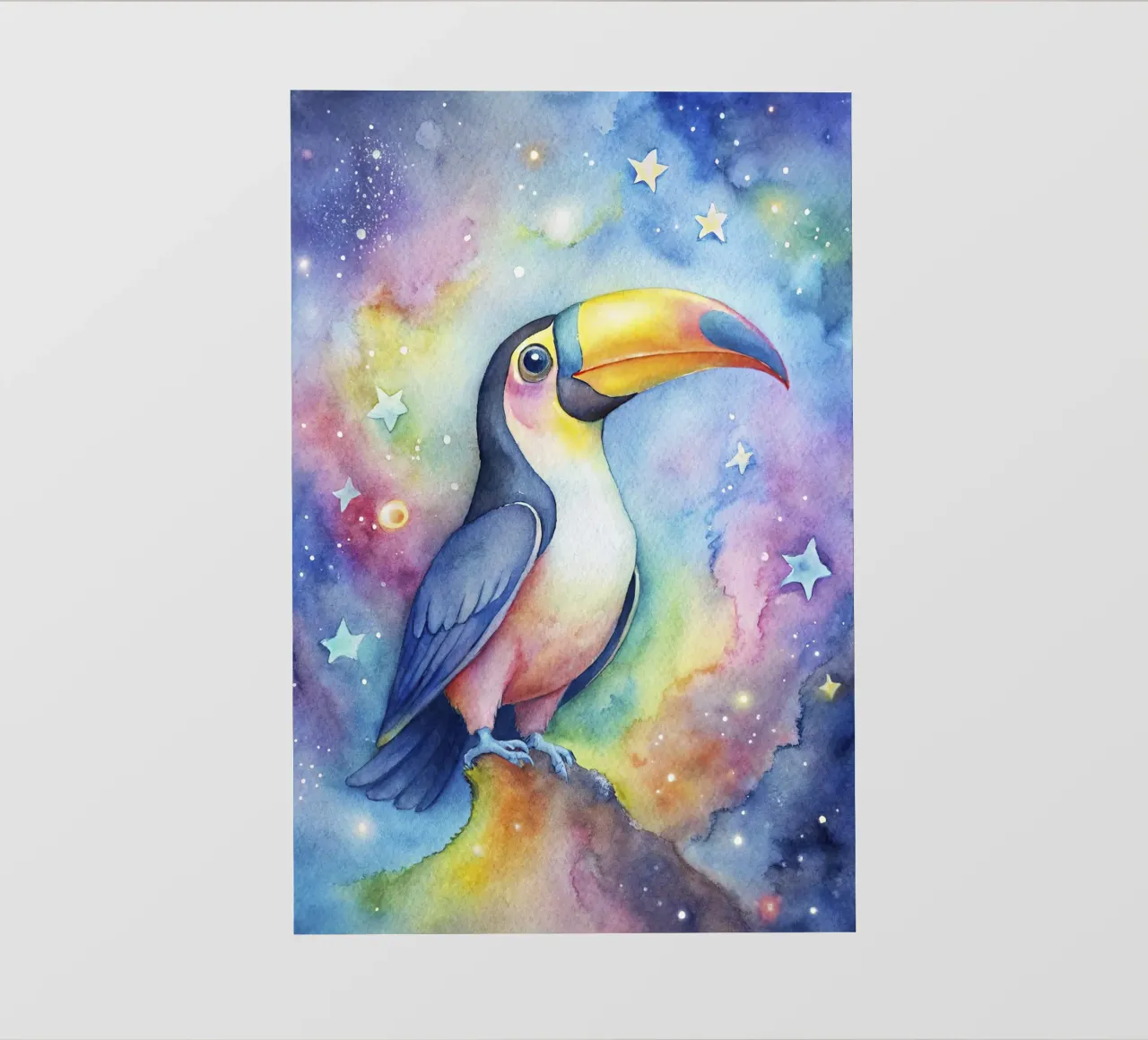 Tucano ad acquerello pellicola backlit da 🎁 ARTVI-SHOP
