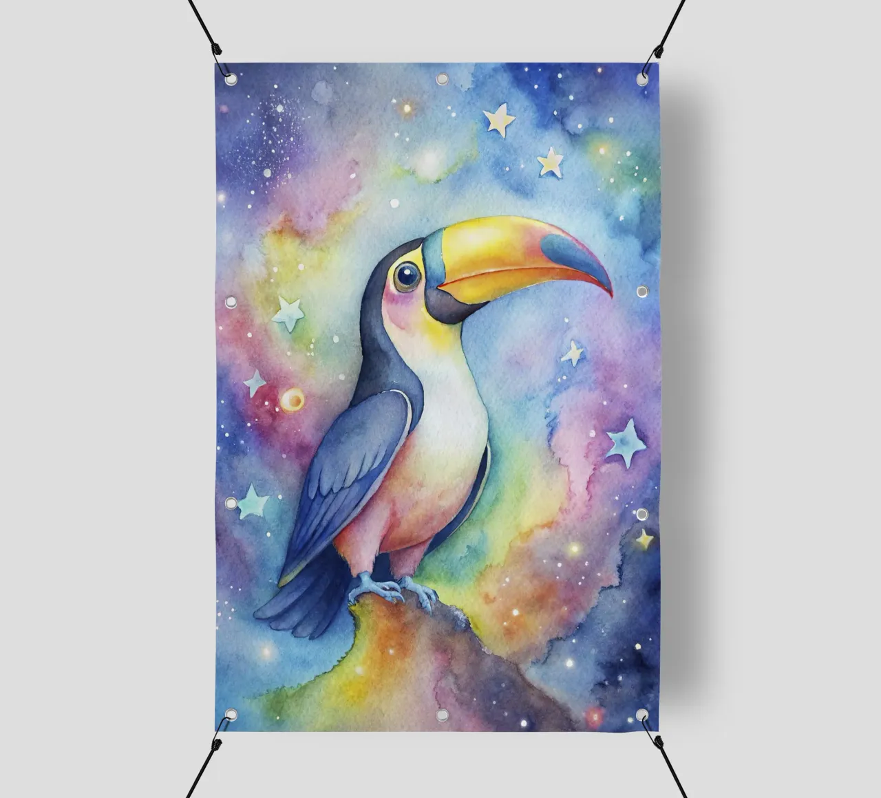 Tucano ad acquerello telo in pvc da 🎁 ARTVI-SHOP