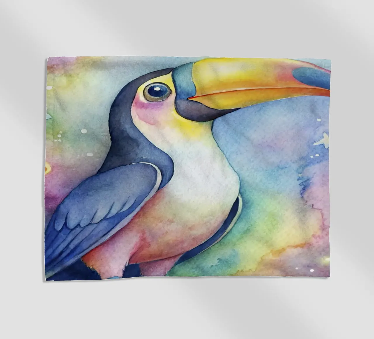 Tucano ad acquerello telo mare da 🎁 ARTVI-SHOP
