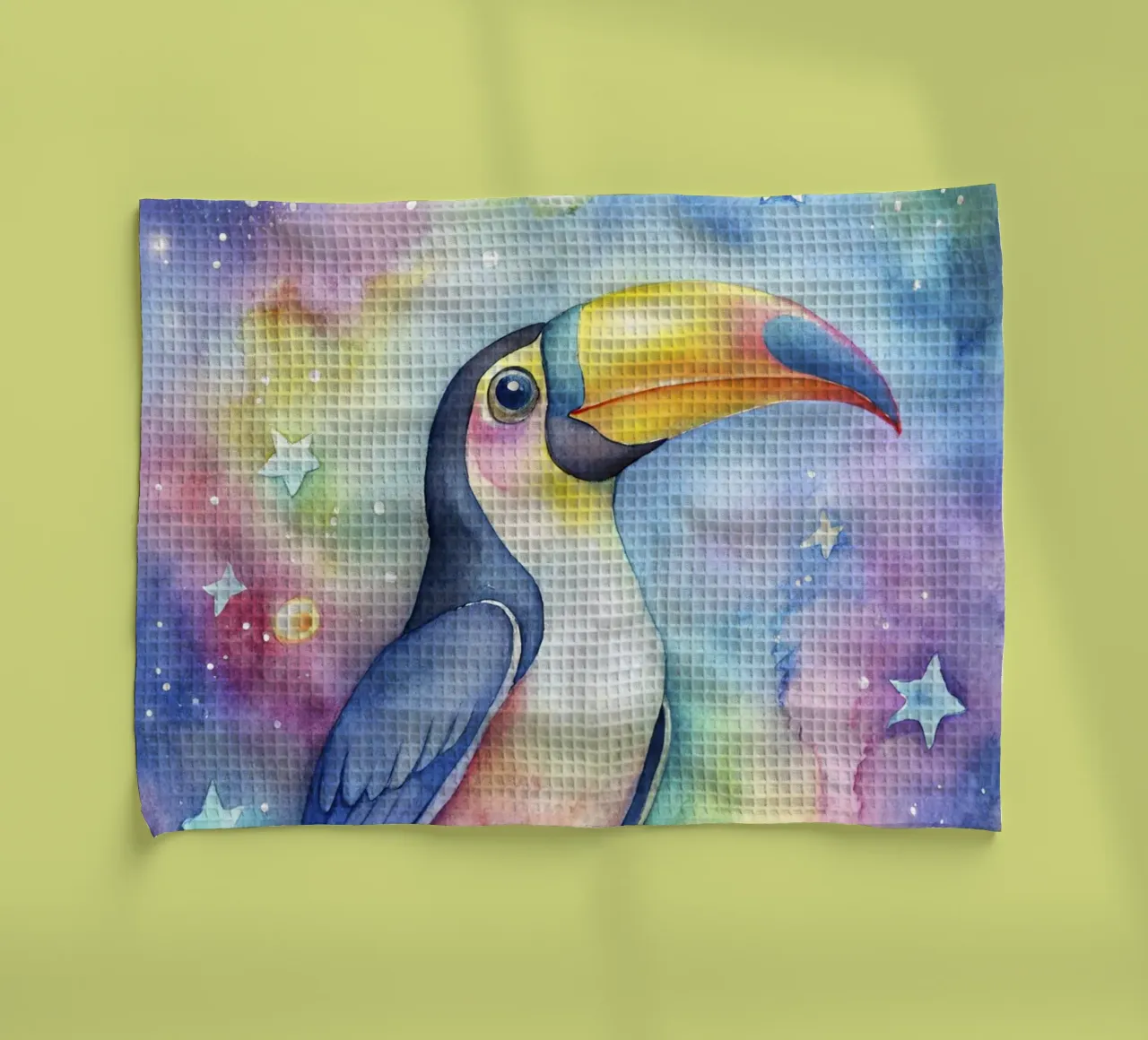 Tucano ad acquerello canovaccio da cucina da 🎁 ARTVI-SHOP