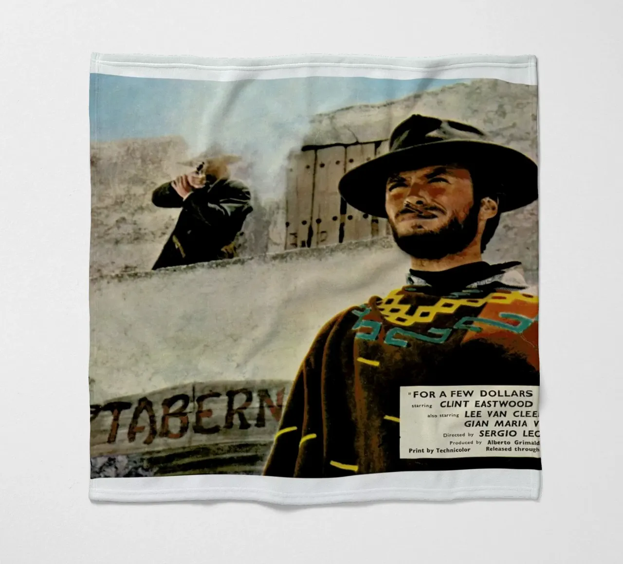 ‘For a Few Dollars More’ Retro Movie Poster coperta in pile da Gallery Print and Art Limited