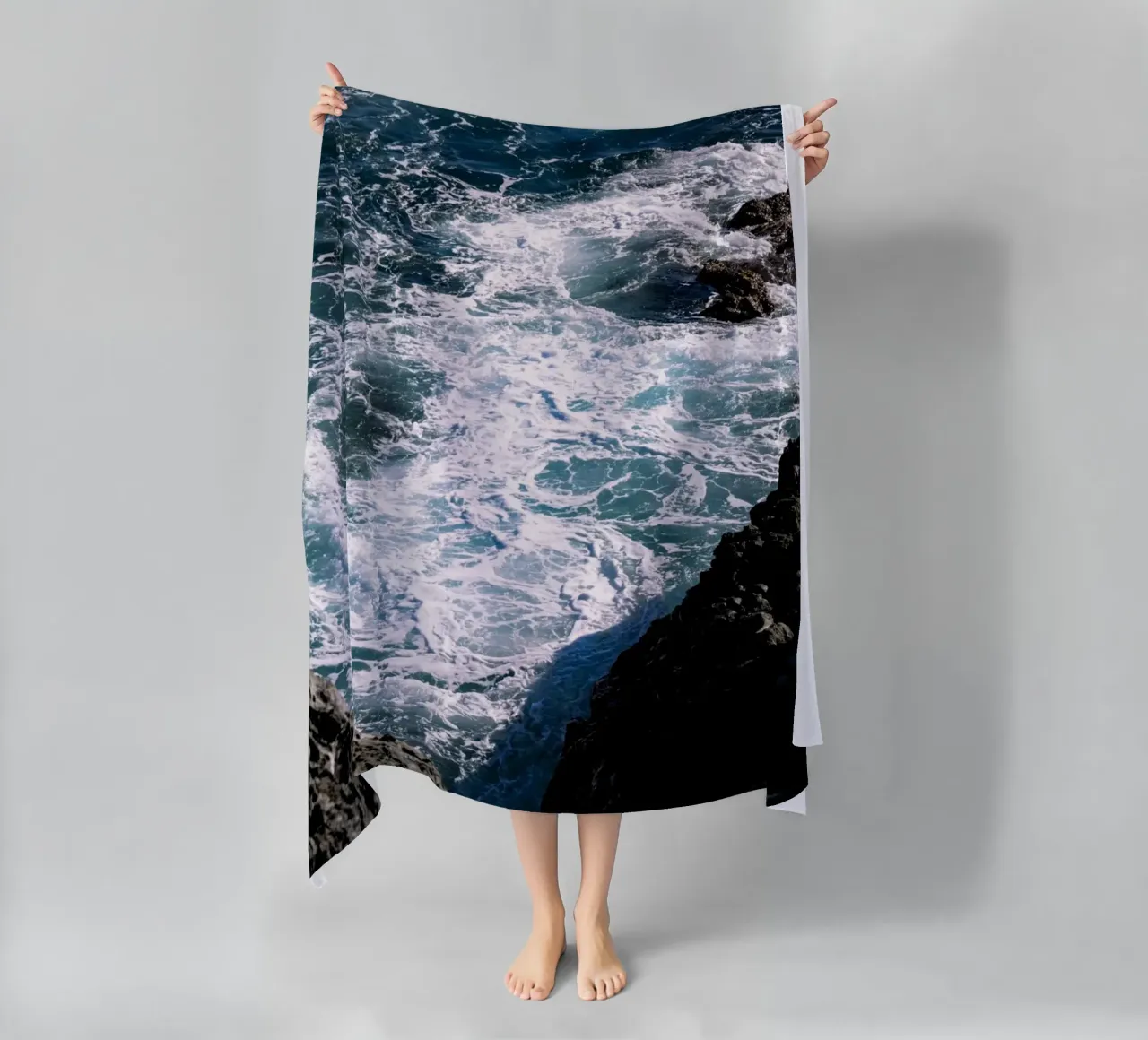 L'infrangersi delle onde telo mare da Léa Lefebvre Photography