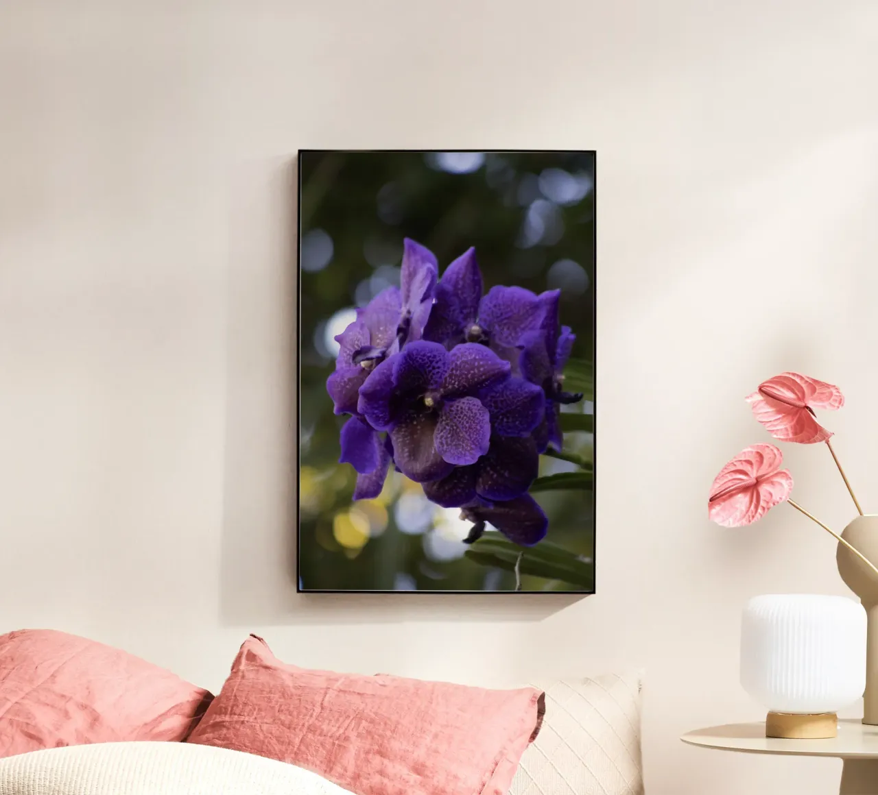 Orchidea viola plexiglass da Léa Lefebvre Photography