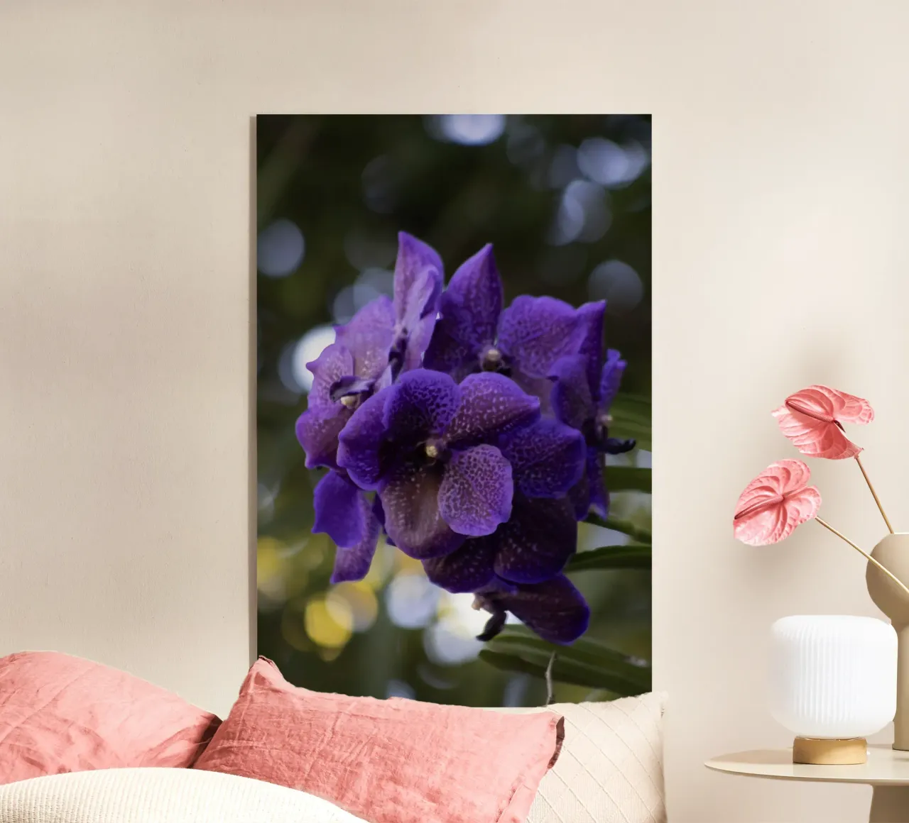 Orchidea viola plexiglass da Léa Lefebvre Photography