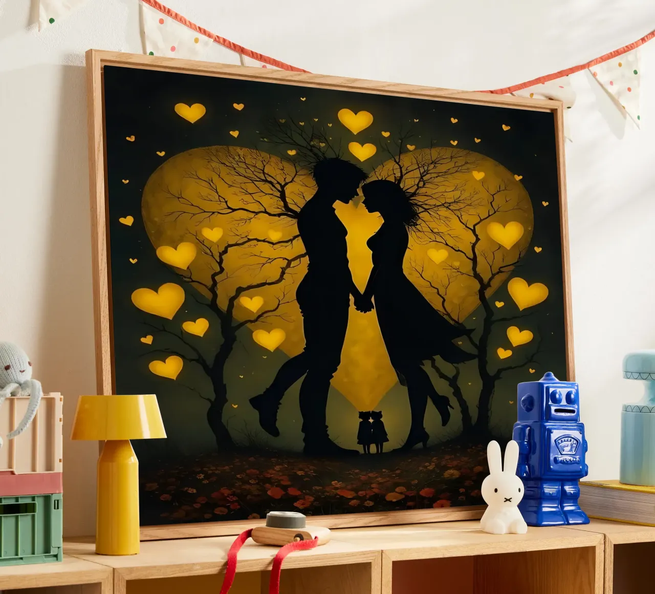 Cuori_7 plexiglass da schwarz-gelb by LK