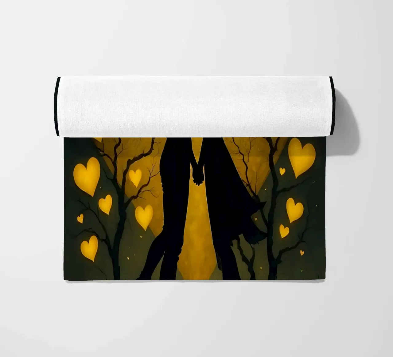 Hearts_7 beach towel by schwarz-gelb by LK