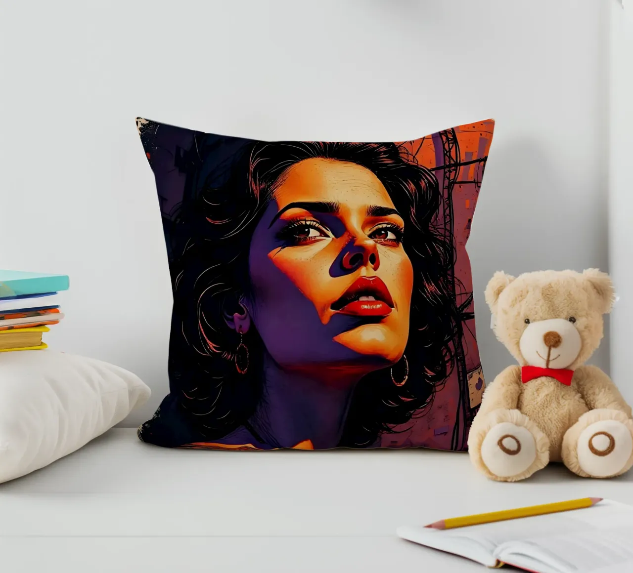 Stile_D_1 cuscino da AI-Portraits by LK