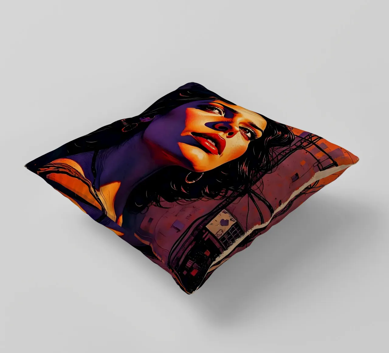 Stile_D_1 cuscino da AI-Portraits by LK
