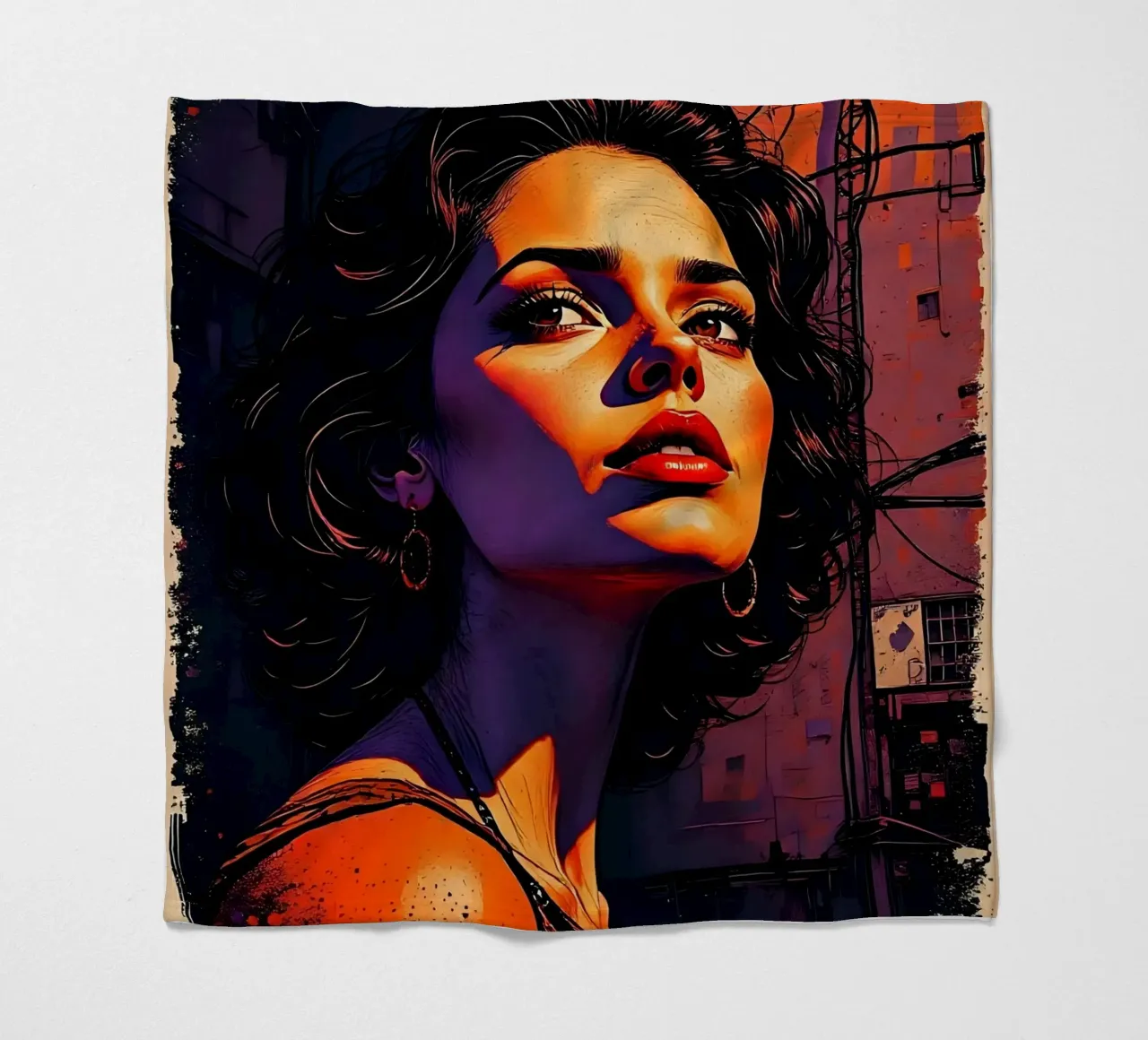 Stile_D_1 coperta in pile da AI-Portraits by LK